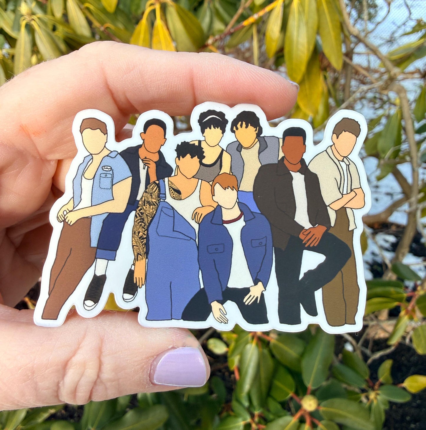 The Outsiders Broadway Musical Cast Vinyl Sticker Waterproof Stay Gold