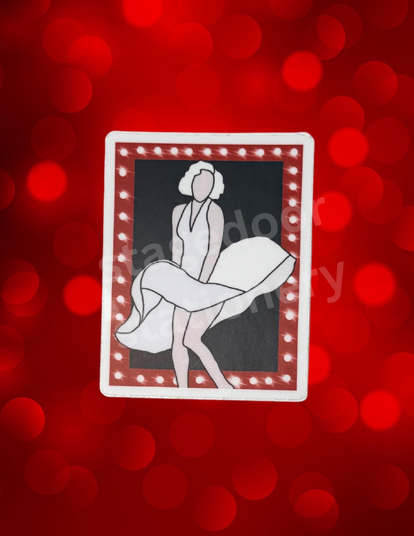 Marilyn Vinyl Sticker SMASH Musical Theatre Broadway Icon Waterproof