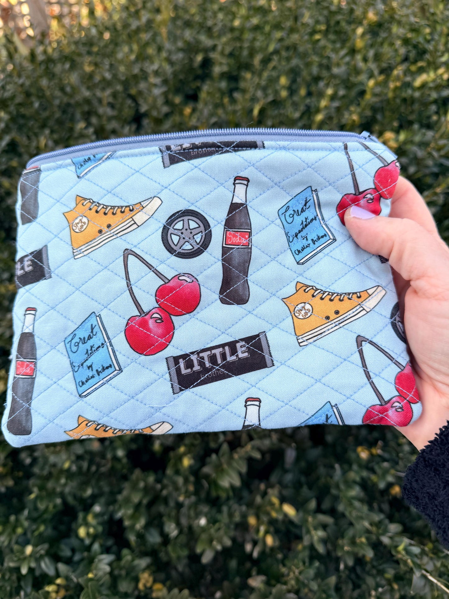 Outsiders Quilted Pencil Case Handmade