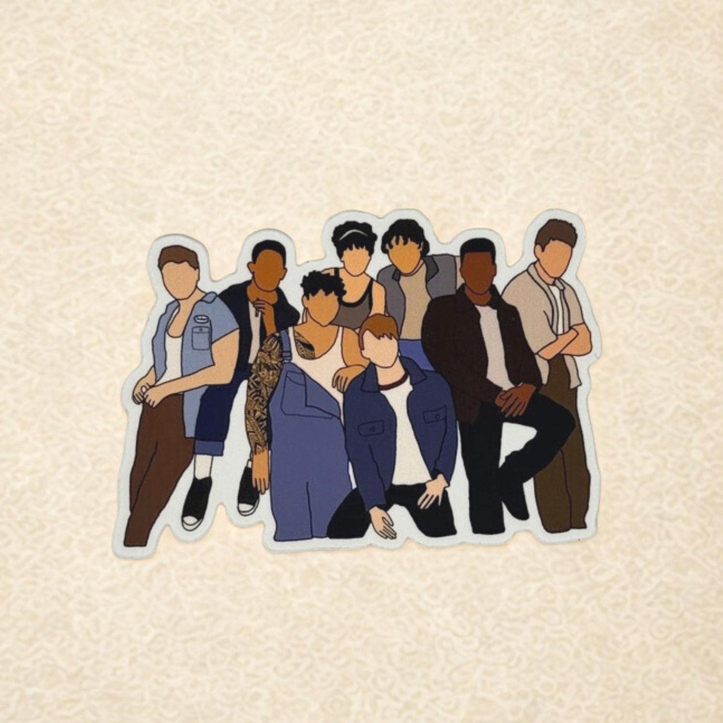 The Outsiders Broadway Musical Cast Vinyl Sticker Waterproof Stay Gold
