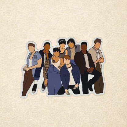 The Outsiders Broadway Musical Cast Vinyl Sticker Waterproof Stay Gold