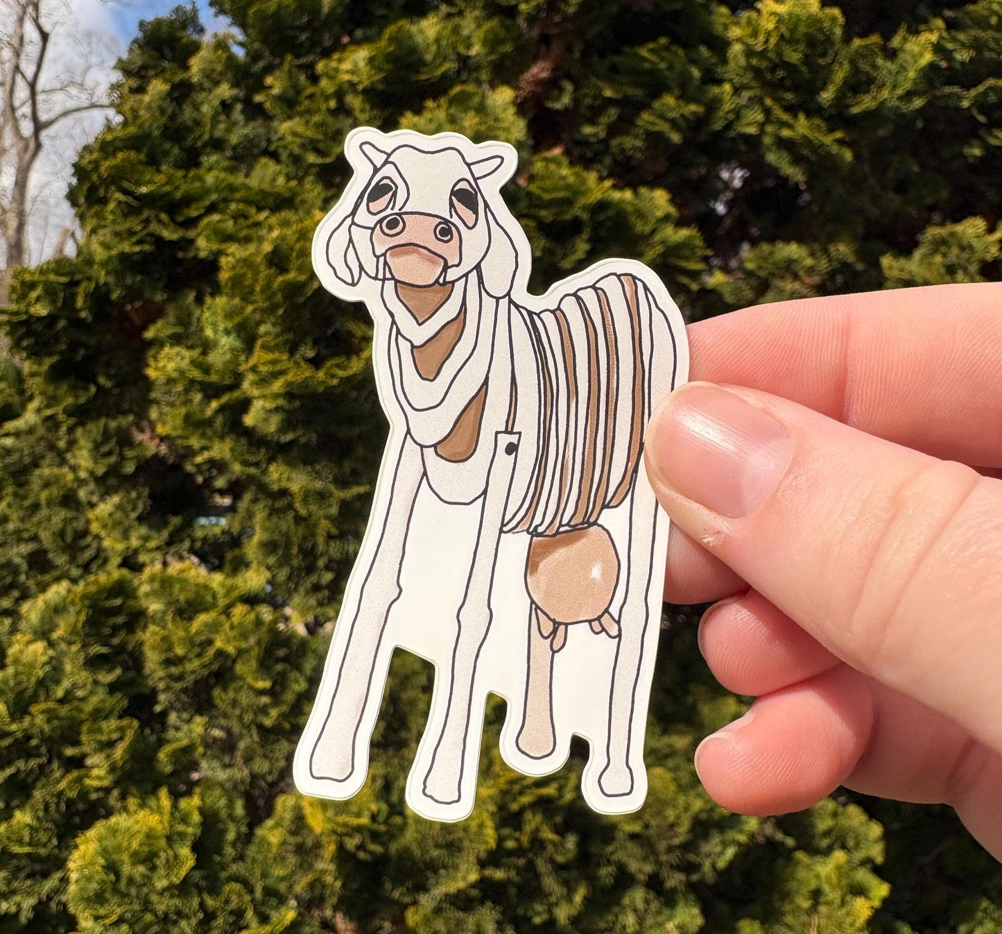Milky White Vinyl Sticker Waterproof Into the Woods Broadway Theater Inspired