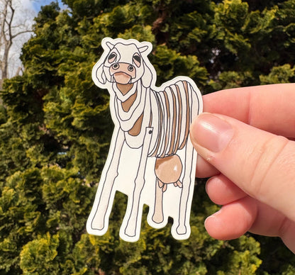 Milky White Vinyl Sticker Waterproof Into the Woods Broadway Theater Inspired