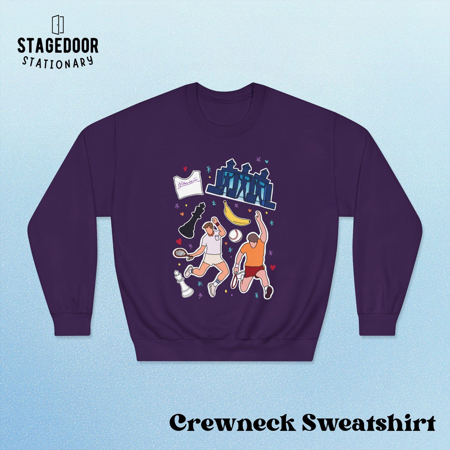 Crewneck Sweatshirt Falsettos Whizzer and Marvin Pickleball Musical Theatre Gift Trina Breaking Down