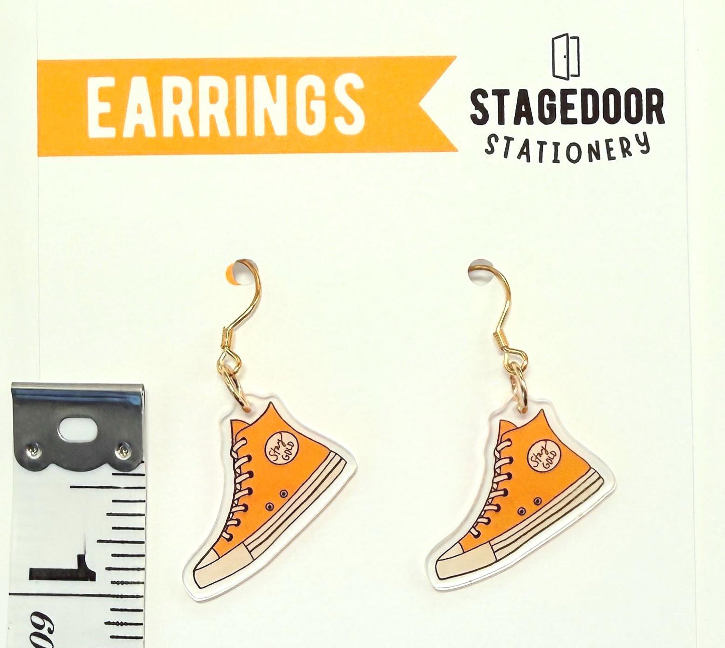 Stay Gold The Outsiders Shoe Inspired Broadway Theatre Acrylic Dangly Earrings