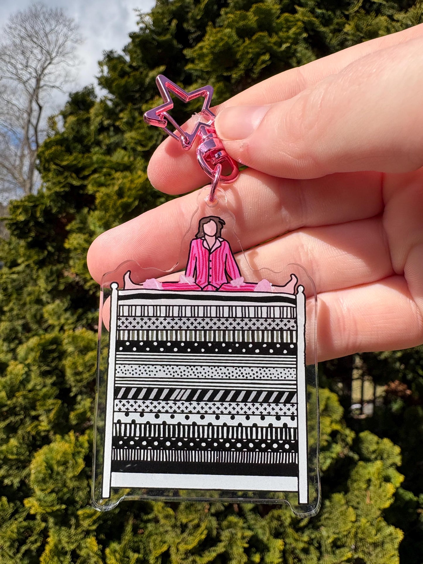 Keychain Once Upon A Mattress Sutton Inspired Broadway Theatre Charm