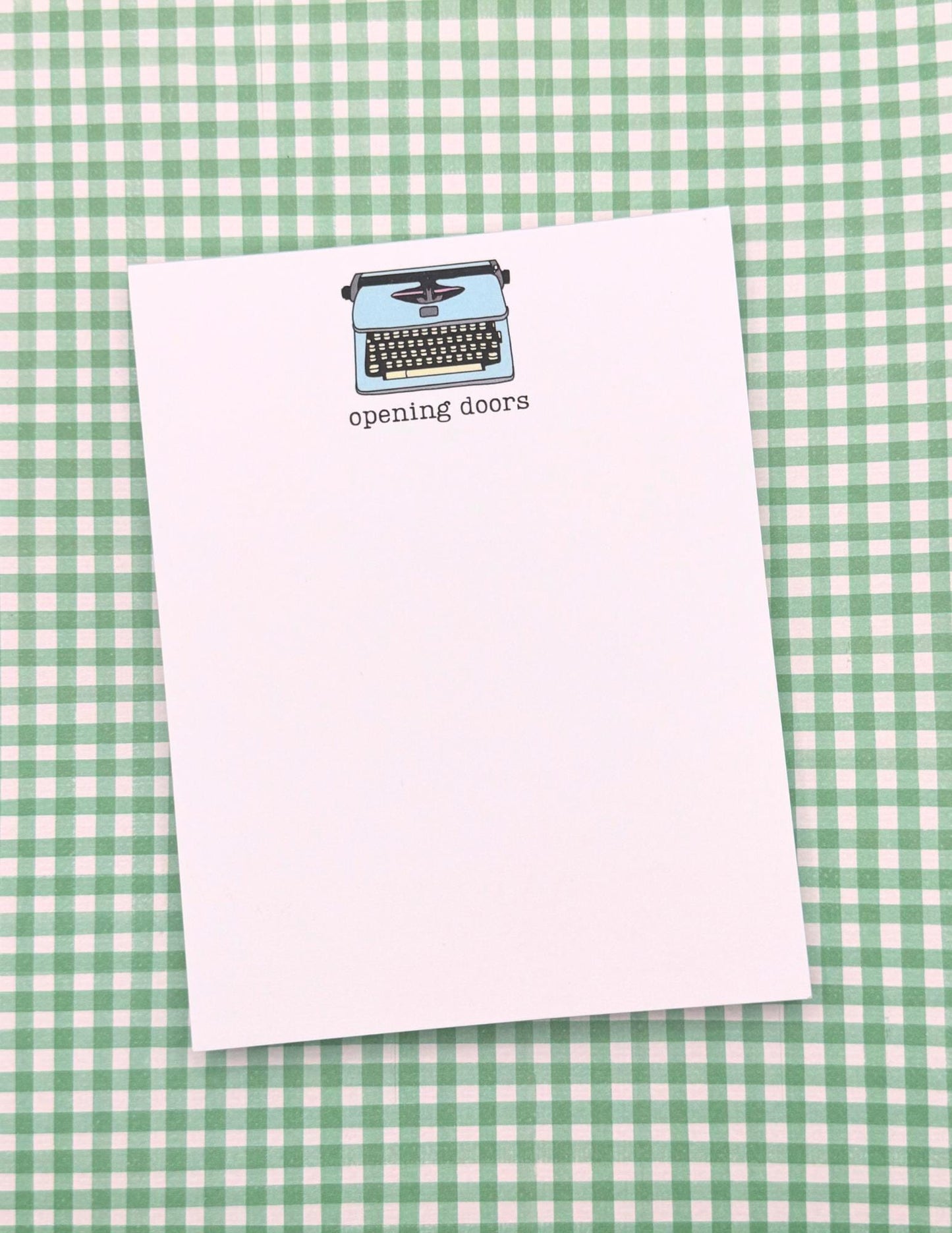 Opening Doors Notepad Merrily we Roll Along Musical Theatre Inspired Stationary