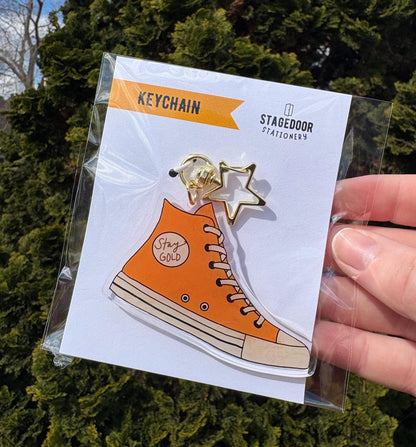 Keychain Stay Gold The Outsiders Shoe Inspired Broadway Theatre Charm