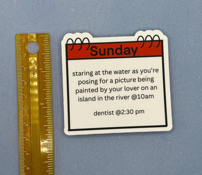 Sunday in the Park with George Inspired Waterproof Vinyl Sticker