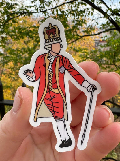 King George Vinyl Sticker Waterproof Musical Theater Broadway