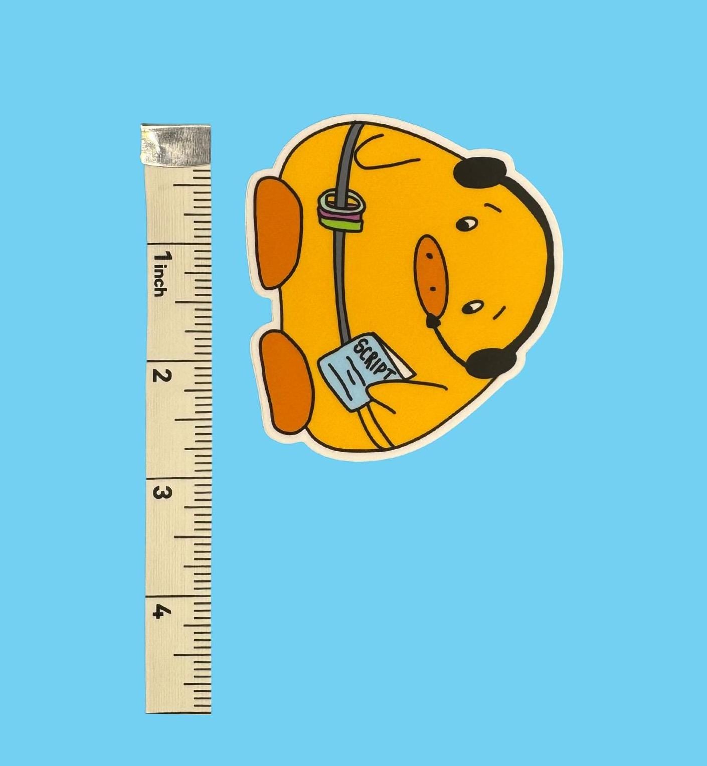 Stage Management Duck Vinyl Sticker Waterproof Theatre Tech Inspired