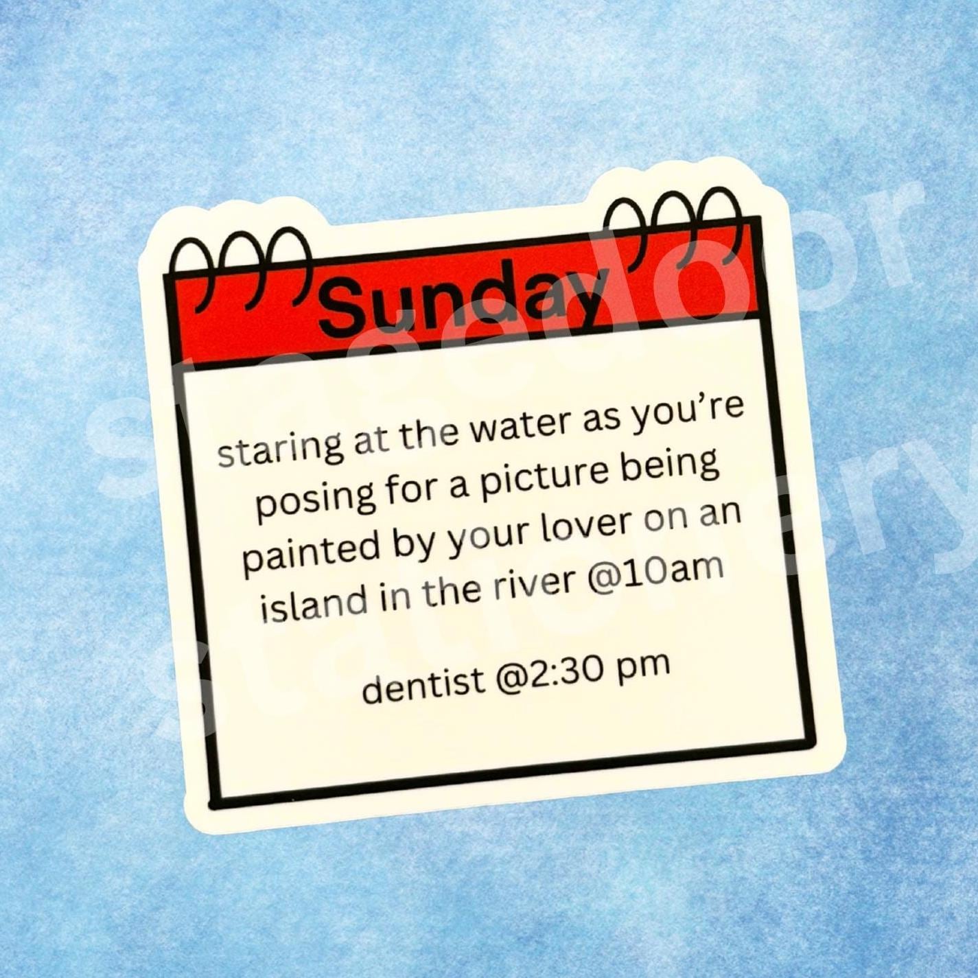 Sunday in the Park with George Inspired Waterproof Vinyl Sticker