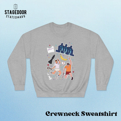 Crewneck Sweatshirt Falsettos Whizzer and Marvin Pickleball Musical Theatre Gift Trina Breaking Down