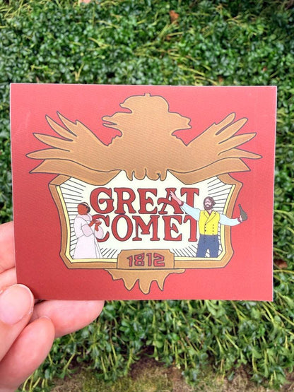 Great Comet Vinyl Sticker Musical Theater Independently Owned Musical Broadway Waterproof Josh Groban