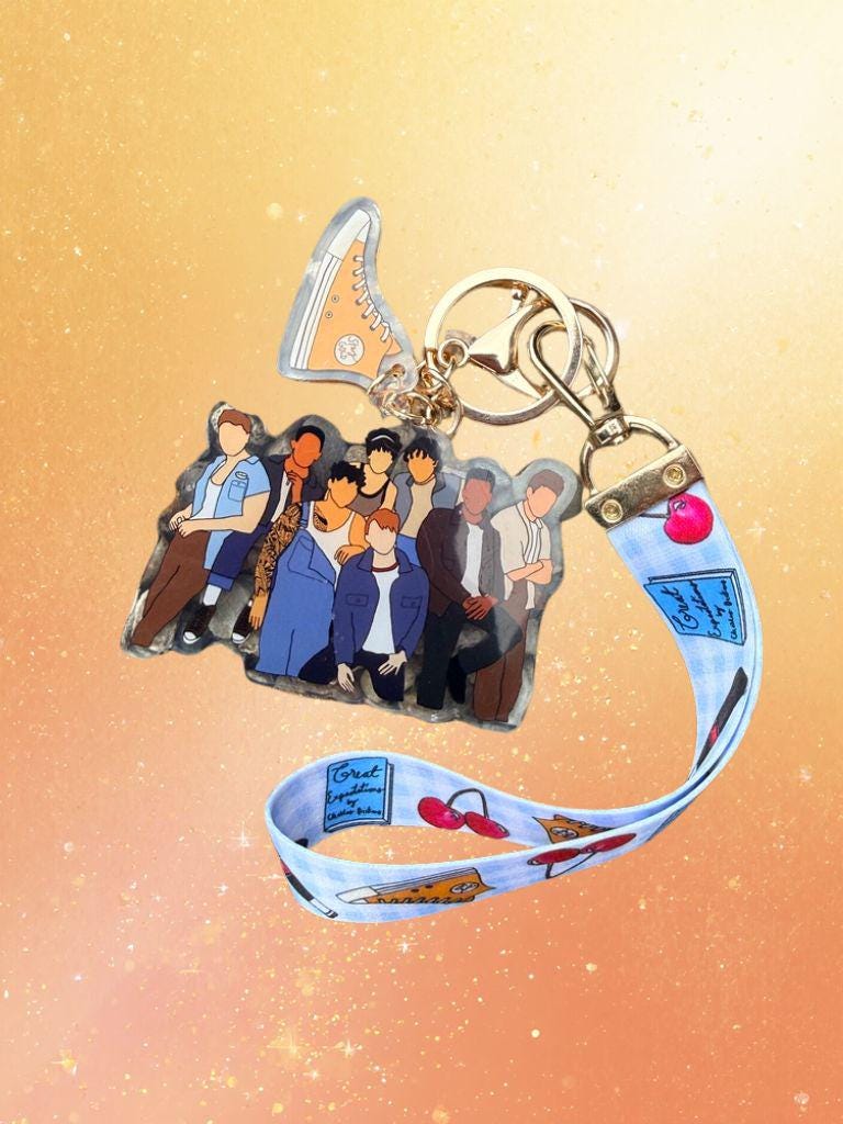 The Outsiders Musical Keychain Lanyard, Cherry Soda Pony Johnny Inspired Broadway Theatre