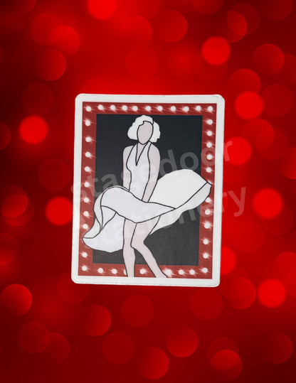 Marilyn Vinyl Sticker SMASH Musical Theatre Broadway Icon Waterproof