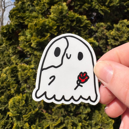 Mini Phantom Ghost Vinyl Sticker Waterproof Musical Theater Opera Cute Rose Mask