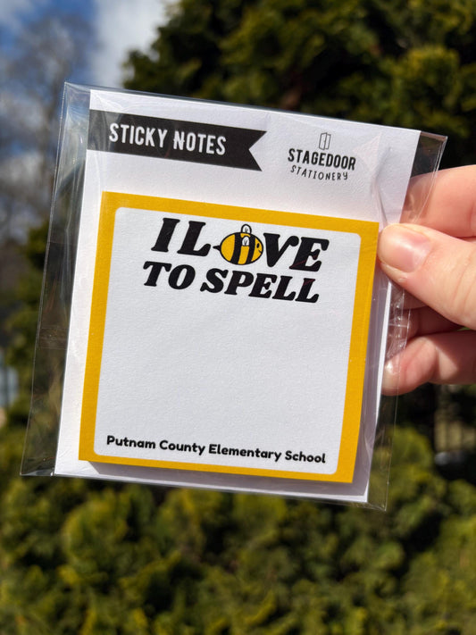 Putnam County Elementary School Spelling Bee Sticky Notes – Musical Theatre Gift