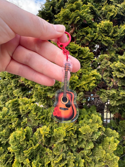 Broadway Guitar Orpheus Hades Inspired Kechain Carnation Working on A Song