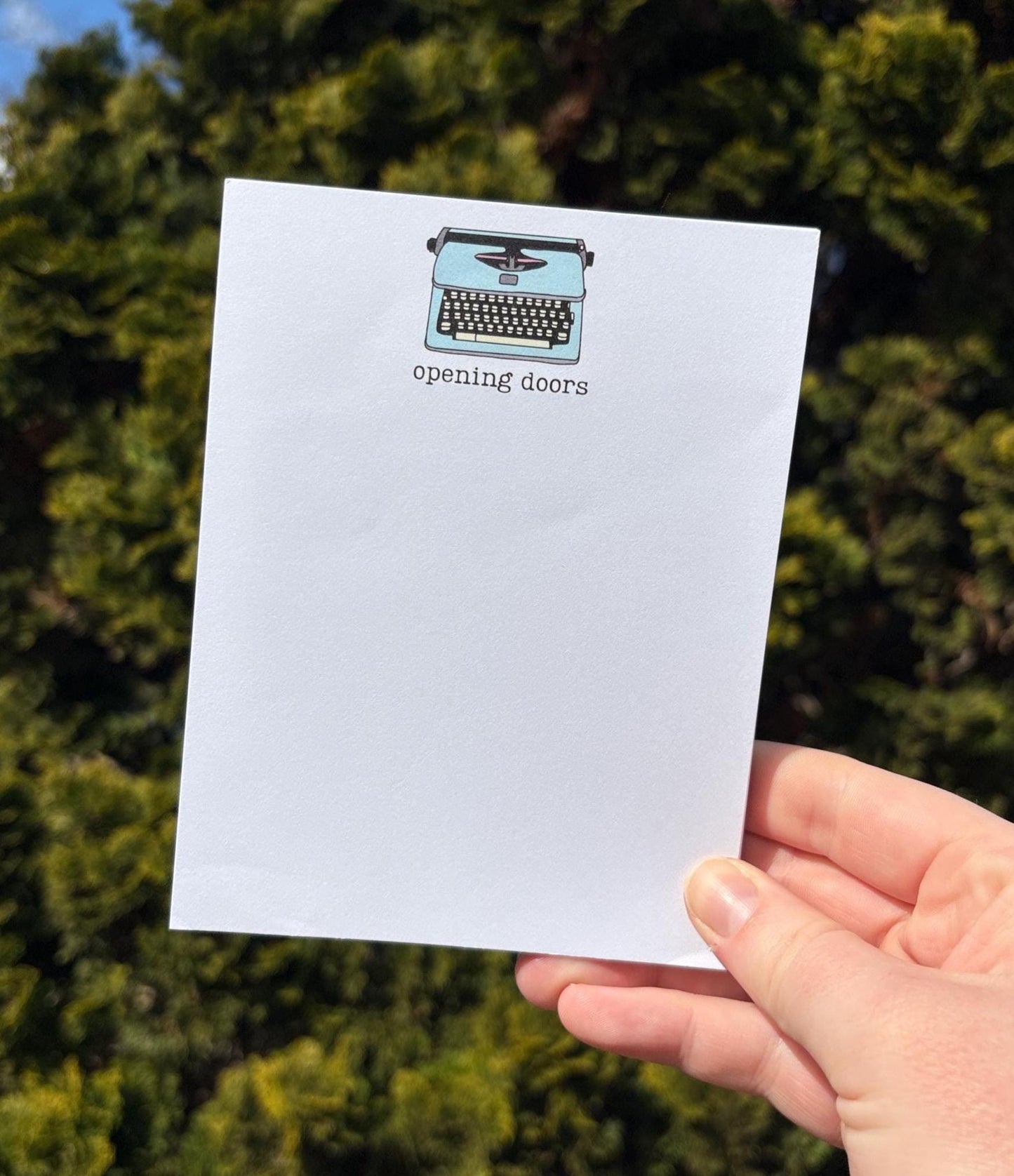 Opening Doors Notepad Merrily we Roll Along Musical Theatre Inspired Stationary