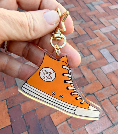 Keychain Stay Gold The Outsiders Shoe Inspired Broadway Theatre Charm