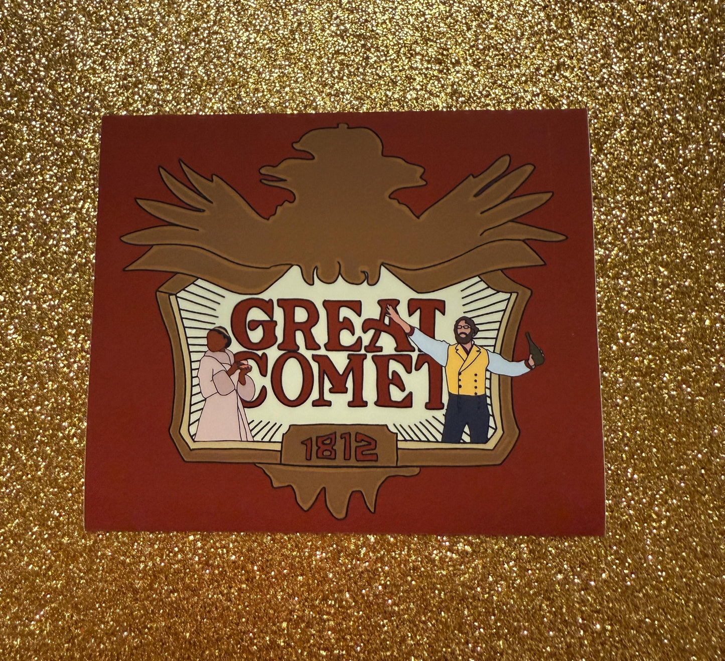 Great Comet Vinyl Sticker Musical Theater Independently Owned Musical Broadway Waterproof Josh Groban