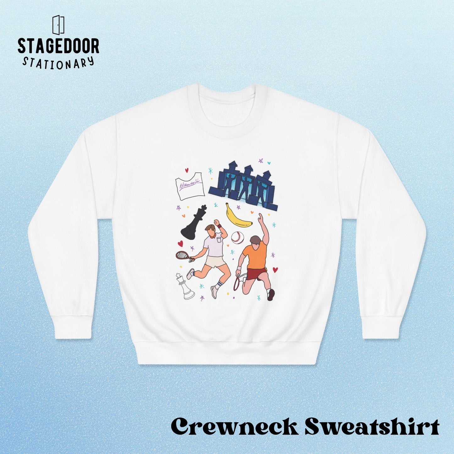 Crewneck Sweatshirt Falsettos Whizzer and Marvin Pickleball Musical Theatre Gift Trina Breaking Down