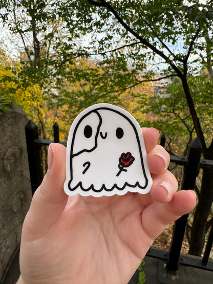 Mini Phantom Ghost Vinyl Sticker Waterproof Musical Theater Opera Cute Rose Mask