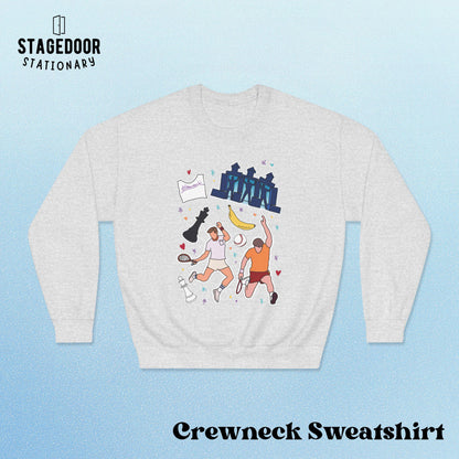 Crewneck Sweatshirt Falsettos Whizzer and Marvin Pickleball Musical Theatre Gift Trina Breaking Down