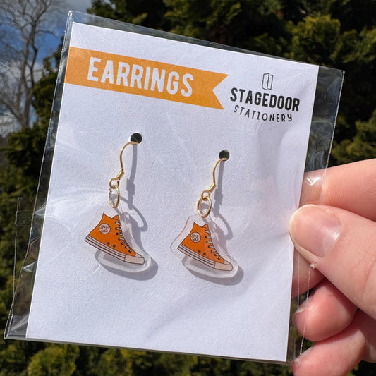 Stay Gold The Outsiders Shoe Inspired Broadway Theatre Acrylic Dangly Earrings