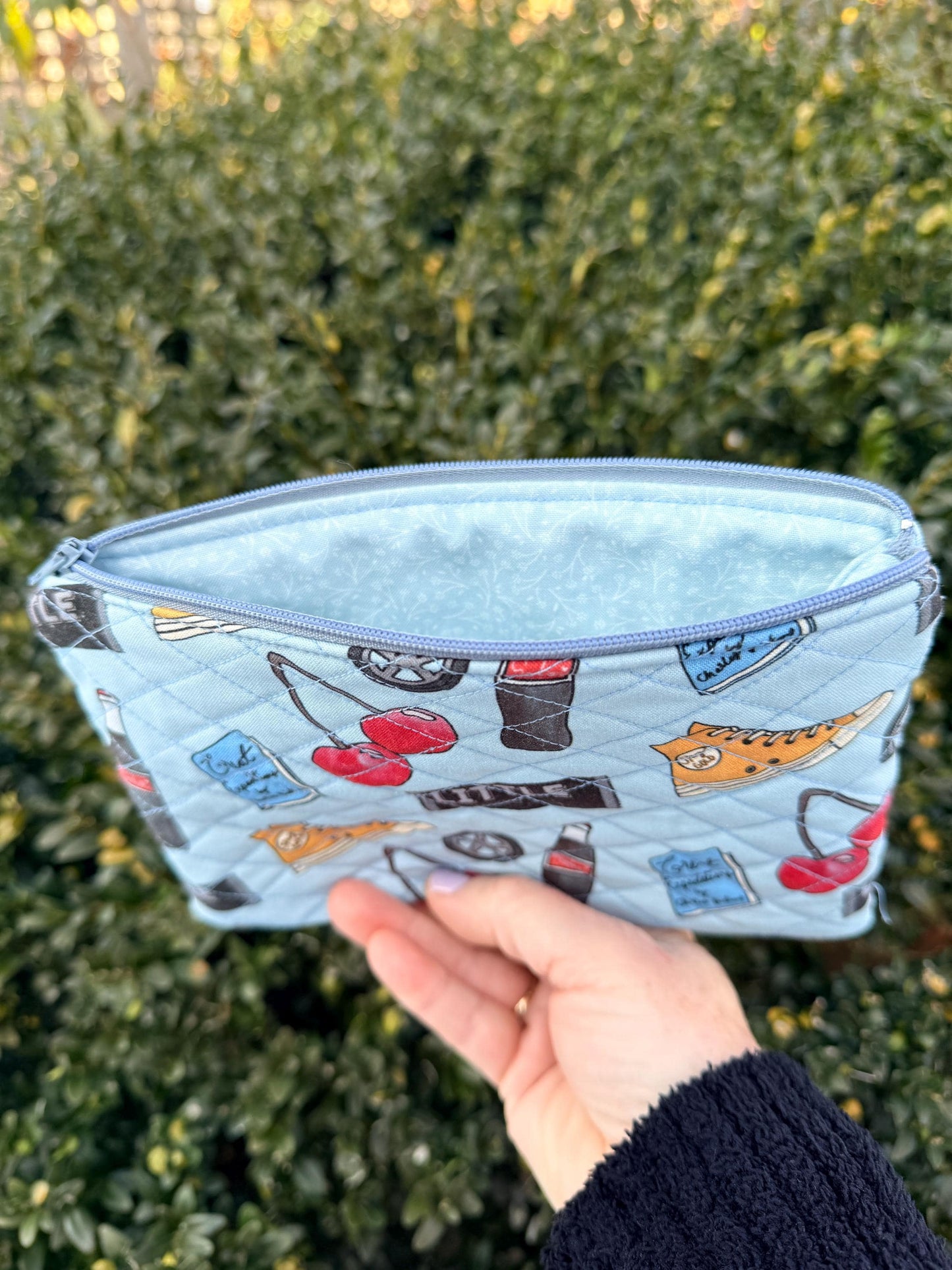 Outsiders Quilted Pencil Case Handmade