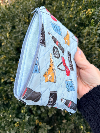 Outsiders Quilted Pencil Case Handmade