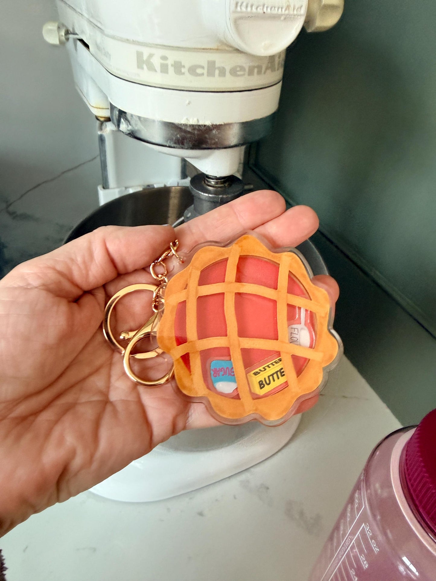 NEW! Pie Shaker Bag Charm Waitress Sugar Butter Flour