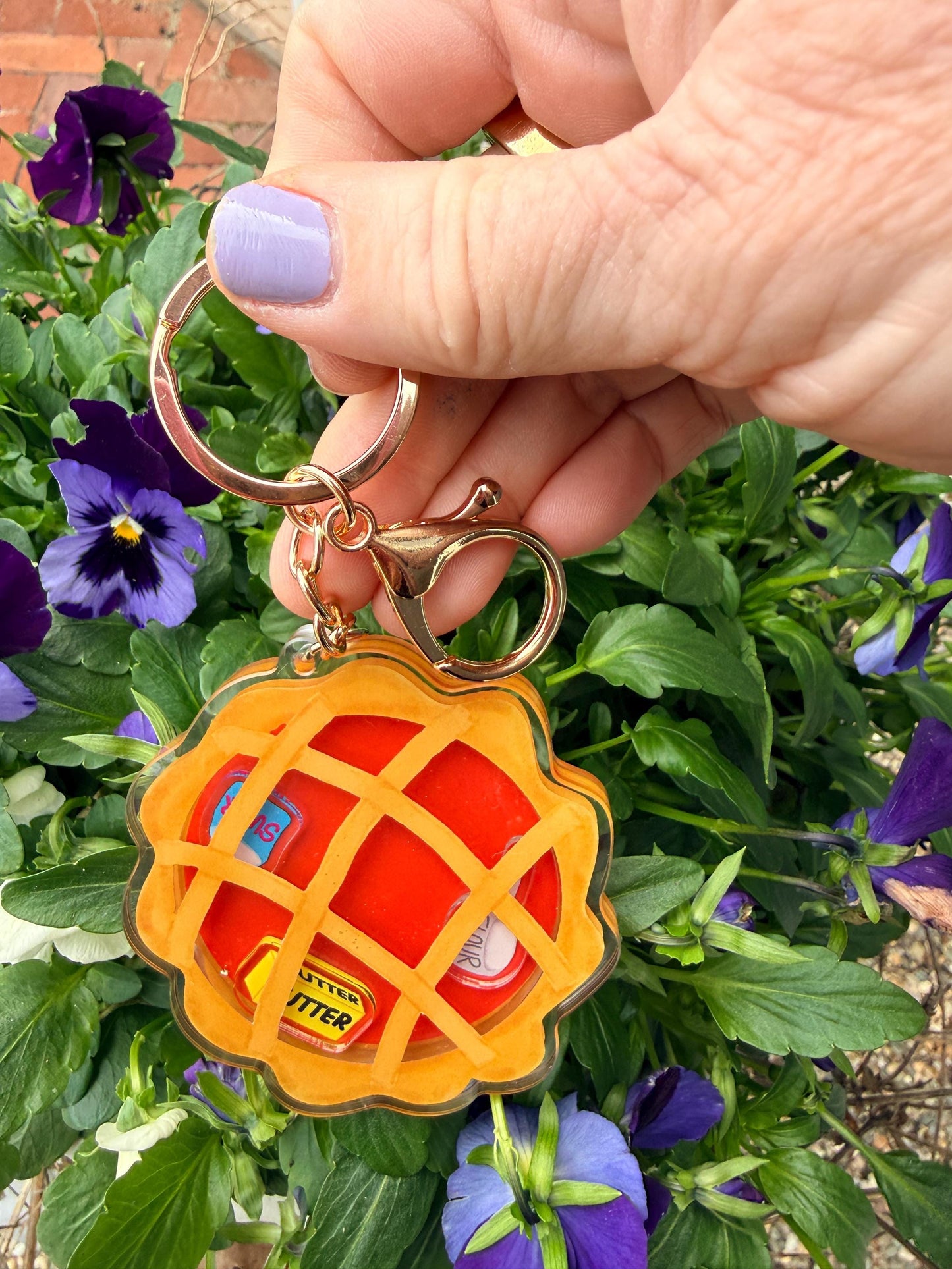 NEW! Pie Shaker Bag Charm Waitress Sugar Butter Flour