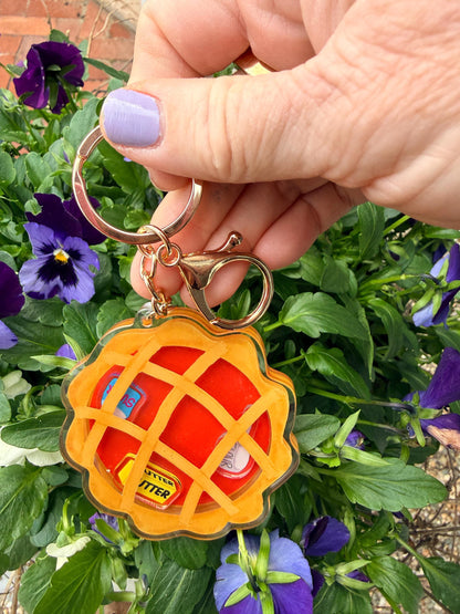 NEW! Pie Shaker Bag Charm Waitress Sugar Butter Flour