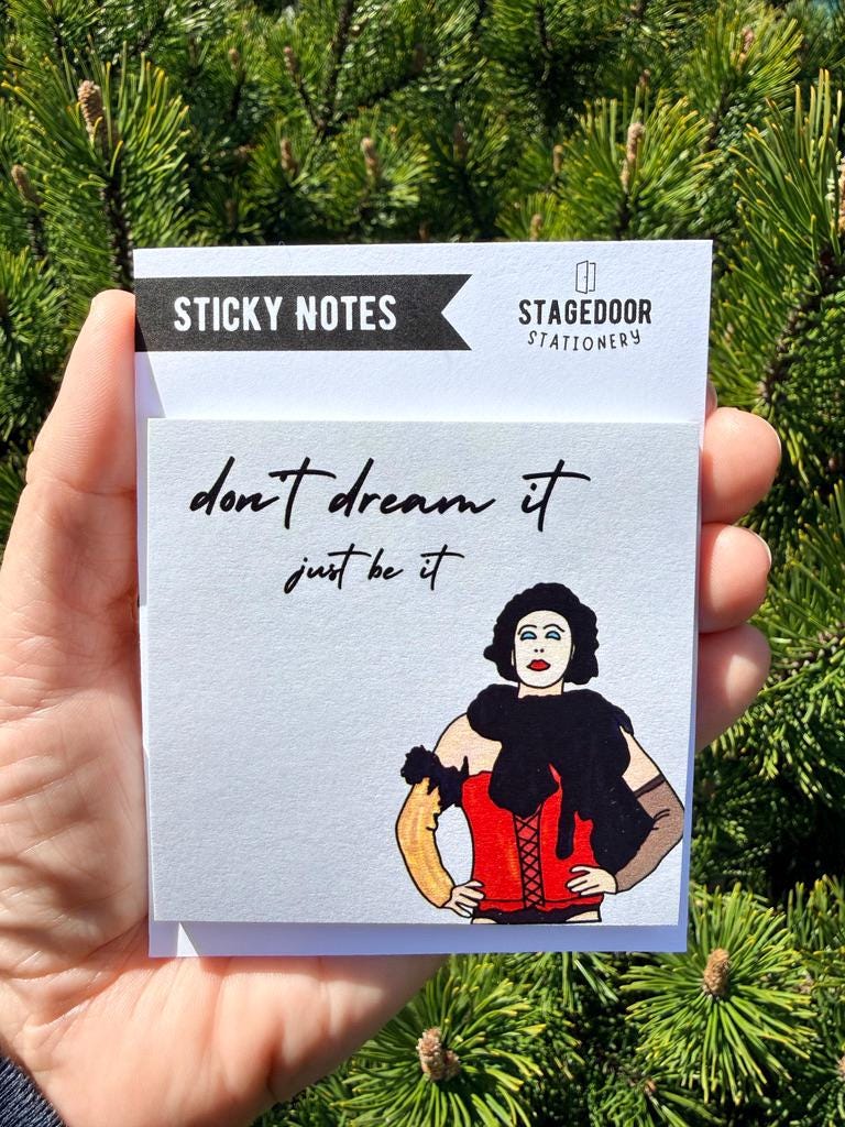NEW! Rocky Horror Sticky Notes Frank-N-Furter