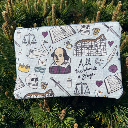 NEW! Shakespeare Canvas Pencil Case Handmade