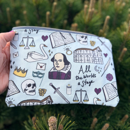 NEW! Shakespeare Canvas Pencil Case Handmade