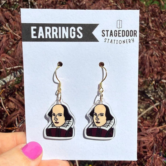 NEW! Shakespeare Theater Inspired Acrylic Earrings