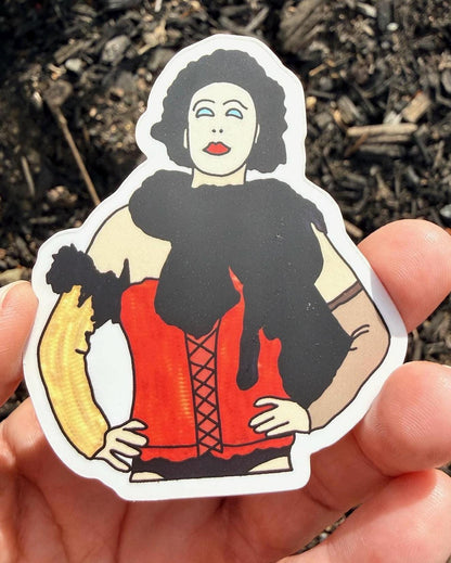 NEW! Frank-N-Furter Waterproof Sticker Rocky Horror Inspired Theatre Picture Show
