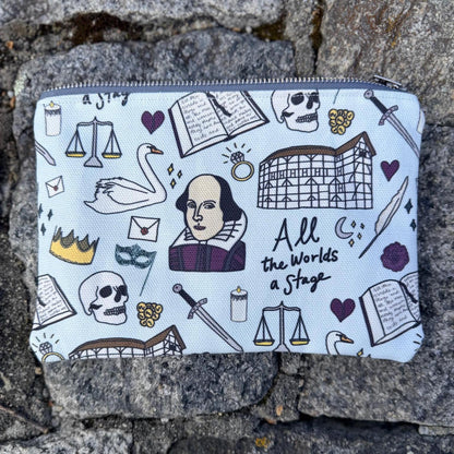 NEW! Shakespeare Canvas Pencil Case Handmade