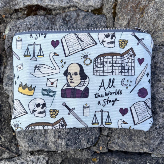 NEW! Shakespeare Canvas Pencil Case Handmade