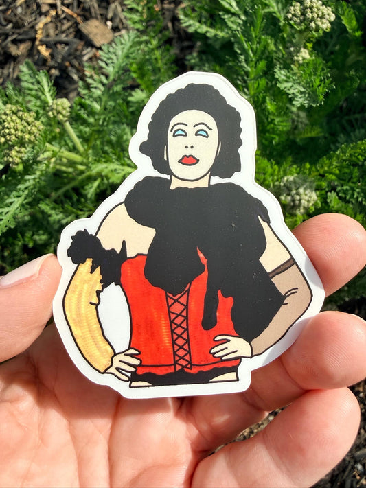 NEW! Frank-N-Furter Waterproof Sticker Rocky Horror Inspired Theatre Picture Show